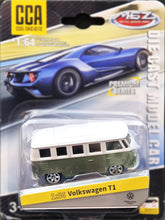 Load image into Gallery viewer, Explorafind 1966 Volkswagen T1 Olive Green/White 1:56 Die Cast Van New