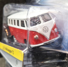 Load image into Gallery viewer, Explorafind 1966 Volkswagen T1 Red/White 1:56 Die Cast Van New