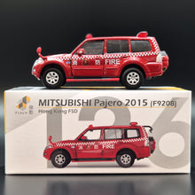 Load image into Gallery viewer, Explorafind 2015 Mitsubishi Pajero Hong Kong FSD F2908 Red 1:64 Die Cast Car New