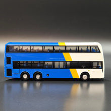 Load image into Gallery viewer, Explorafind Alexander Dennis Enviro500 MMC Double Decker Bus White/Blue 1:110 Die Cast New