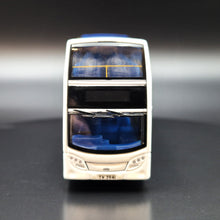Load image into Gallery viewer, Explorafind Alexander Dennis Enviro500 MMC Double Decker Bus White/Blue 1:110 Die Cast New