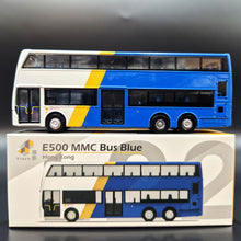 Load image into Gallery viewer, Explorafind Alexander Dennis Enviro500 MMC Double Decker Bus White/Blue 1:110 Die Cast New