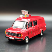 Load image into Gallery viewer, Explorafind 1980 Ford Transit MKII Lighting Tender Van Hong Kong FSD Red 1:76 Die Cast New