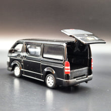 Load image into Gallery viewer, Explorafind 2017 Toyota Hiace Black 1:64 Die Cast Van New