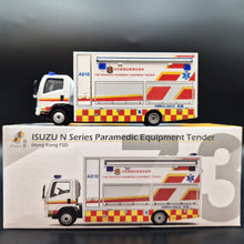 Load image into Gallery viewer, Explorafind 2015 Isuzu N Series NPR Paramedic Equipment Tender Truck 1:64 Die Cast New