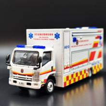 Load image into Gallery viewer, Explorafind 2015 Isuzu N Series NPR Paramedic Equipment Tender Truck 1:64 Die Cast New
