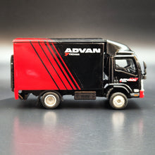 Load image into Gallery viewer, Explorafind 2015 Isuzu N Series NPR Box Truck Yokohama Advan 1:76 Die Cast Truck New