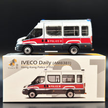 Load image into Gallery viewer, Explorafind 2023 Iveco Daily Hong Kong Police PTU AM8381 Van 1:76 Die Cast New