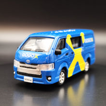 Load image into Gallery viewer, Explorafind 2017 Toyota Hiace Blue GOGOX 1:64 Die Cast Van New