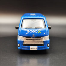 Load image into Gallery viewer, Explorafind 2017 Toyota Hiace Blue GOGOX 1:64 Die Cast Van New