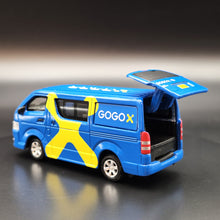 Load image into Gallery viewer, Explorafind 2017 Toyota Hiace Blue GOGOX 1:64 Die Cast Van New