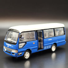 Load image into Gallery viewer, Explorafind 2010 Toyota Coaster Bus Blue Macau Security Police 1:76 Die Cast Bus New