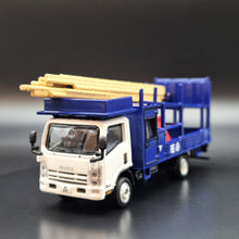 Load image into Gallery viewer, Explorafind 2015 Isuzu N Series NPR Bamboo Scaffolding Truck 1:64 Die Cast Truck New