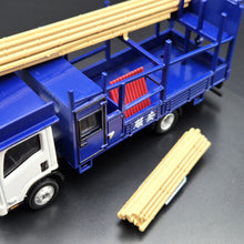 Load image into Gallery viewer, Explorafind 2015 Isuzu N Series NPR Bamboo Scaffolding Truck 1:64 Die Cast Truck New