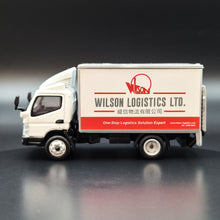 Load image into Gallery viewer, Explorafind 2022 Mitsubishi Fuso Canter Box Truck Wilson Logistics 1:76 Die Cast Truck New