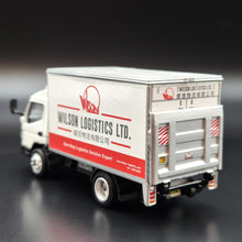 Load image into Gallery viewer, Explorafind 2022 Mitsubishi Fuso Canter Box Truck Wilson Logistics 1:76 Die Cast Truck New