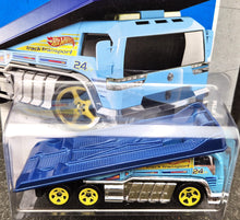 Load image into Gallery viewer, Hot Wheels 2013 Back Slider Light Blue #46 HW City - HW City Works New Long Card