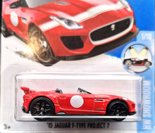 Load image into Gallery viewer, Hot Wheels 2016 '15 Jaguar F-Type Project 7 Red #111 HW Showroom 1/10 New Long Card