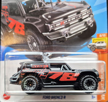 Load image into Gallery viewer, Hot Wheels 2023 Ford Bronco R Black #225 HW Hot Trucks 8/10 New Long Card