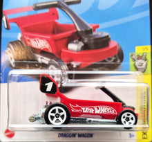 Load image into Gallery viewer, Hot Wheels 2023 Draggin Wagon Red #22 Experimotors 1/5 New Long Card