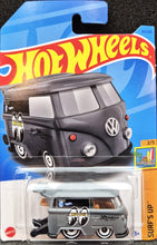Load image into Gallery viewer, Hot Wheels 2023 Kool Kombi Matte Dark Grey #49 Surf's Up 2/5 New Long Card
