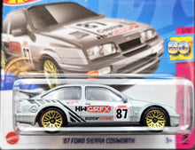 Load image into Gallery viewer, Hot Wheels Hot Wheels 2023 '87 Ford Sierra Cosworth Silver #2 HW: The 80s 1/10 New