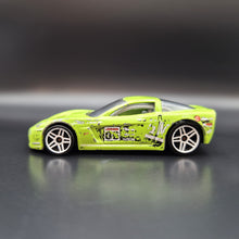 Load image into Gallery viewer, Hot Wheels 2012 Corvette C6-R Lime Green Corvette 5-Pack Loose