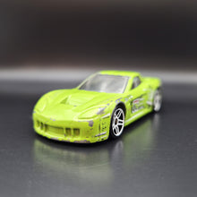 Load image into Gallery viewer, Hot Wheels 2012 Corvette C6-R Lime Green Corvette 5-Pack Loose