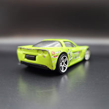 Load image into Gallery viewer, Hot Wheels 2012 Corvette C6-R Lime Green Corvette 5-Pack Loose