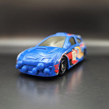 Load image into Gallery viewer, Hot Wheels 2002 Rally Car Blue McDonalds Die Cast Car