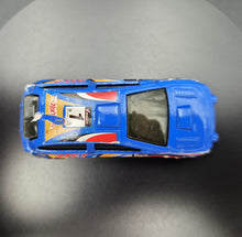 Load image into Gallery viewer, Hot Wheels 2002 Rally Car Blue McDonalds Die Cast Car