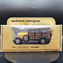 Load image into Gallery viewer, Matchbox 1930 Ford Model A Woody Wagon Yellow/Brown Models Of Yesteryear Y-21-1