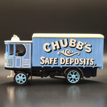 Load image into Gallery viewer, Matchbox 1929 Garrett Steam Wagon Chubb's Safe Blue Models Of Yesteryear Y-37