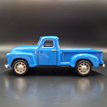 Load image into Gallery viewer, Explorafind 1952 Style Chevy Pickup Blue Die Cast Pickup Truck