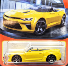 Load image into Gallery viewer, Matchbox 2023 '16 Chevy Camaro Convertible Yellow #33 MBX Showroom New Long Card