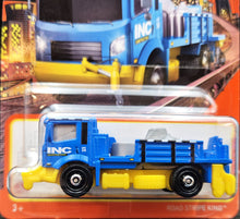 Load image into Gallery viewer, Matchbox 2023 Road Stripe King Yellow/Blue MBX Metro #55/100 New Long Card