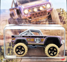 Load image into Gallery viewer, Hot Wheels 2023 Custom Ford Bronco Lavender Mud Runners 2/5 New Long Card