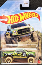 Load image into Gallery viewer, Hot Wheels 2023 '17 Ford F-150 Raptor Emerald Green Mud Runners 3/5 New Long Card