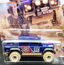 Load image into Gallery viewer, Hot Wheels 2023 '15 Land Rover Defender Double Cab Royal Blue Mud Runners 4/5 New Long Card