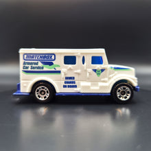 Load image into Gallery viewer, Matchbox 2016 International Armored Car White #17 MBX Adventure City