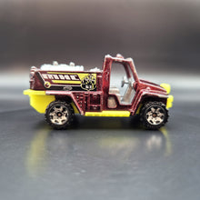 Load image into Gallery viewer, Matchbox 2003 Foam Fire Truck Maroon #63 Hero City Pumper Squad 3/5