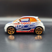 Load image into Gallery viewer, Hot Wheels 2018 Fiat 500 Silver #2/5 HW Daredevils