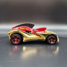 Load image into Gallery viewer, Hot Wheels 2012 Troy Soldier Gold Chrome #1/50 New Models