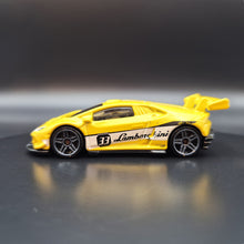 Load image into Gallery viewer, Hot Wheels 2017 Lamborghini Huracan LP 620-2 Super Trofeo Yellow #107 HW Speed Graphics 10/10