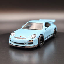 Load image into Gallery viewer, Hot Wheels 2022 Porsche 911 GT3 Sky Blue Deutschland Design 3/5