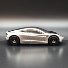 Load image into Gallery viewer, Hot Wheels 2022 Tesla Roadster Silver American Scene Car Culture 5/5