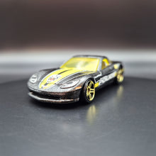 Load image into Gallery viewer, Hot Wheels 2011 C6 Corvette Black #164 HW Main Street 4/10