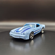 Load image into Gallery viewer, Hot Wheels 2017 '81 Camaro Light Blue #250 Camaro Fifty 4/5