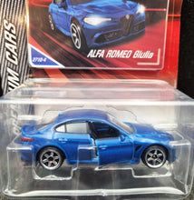 Load image into Gallery viewer, Majorette 2022 Alfa Romeo Giulia Blue #271 Premium Cars New Long Card