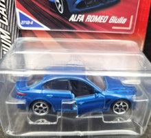 Load image into Gallery viewer, Majorette 2022 Alfa Romeo Giulia Blue #271 Premium Cars New Long Card